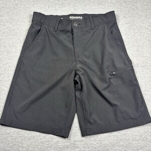 Sonoma Goods For Life Flexwear Tech Shorts Boys Size 16 Black